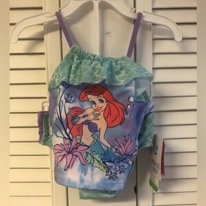 Disney Ariel size 2T 2 piece swim suit new with tags oeko-Tex spf50